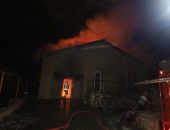 Под Симферополем сгорела баня