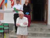Керченских школьников поздравил последний, оставшийся в живых, защитник аджимушкайских каменоломен М. Радченко