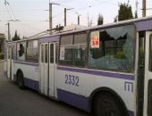 В Крыму расстреляли троллейбус