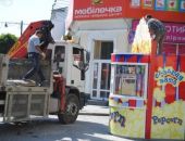 В Симферополе все-таки демонтировали скандальный ларек в центре города