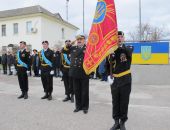 В Феодосии морской пехоте  вручили боевое знамя 
